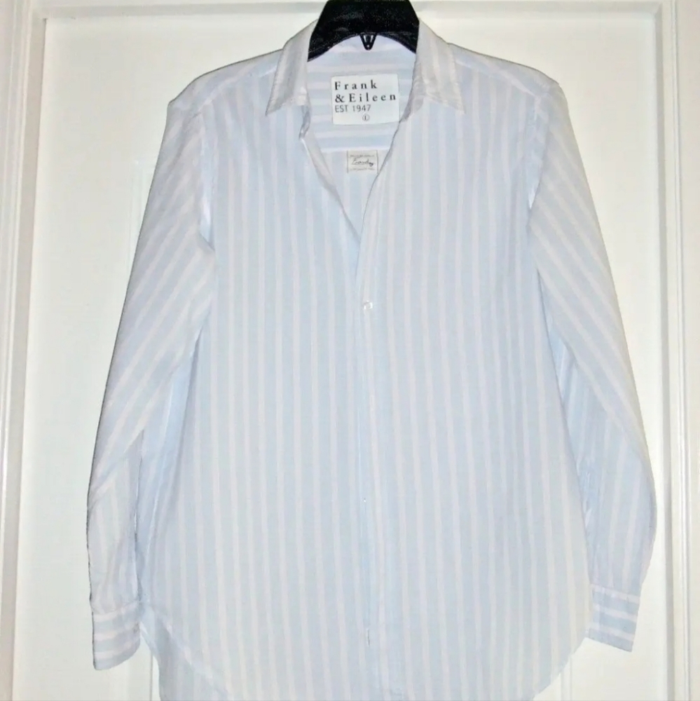 Frank & Eileen 100% Cotton Striped Button Down Shirt
